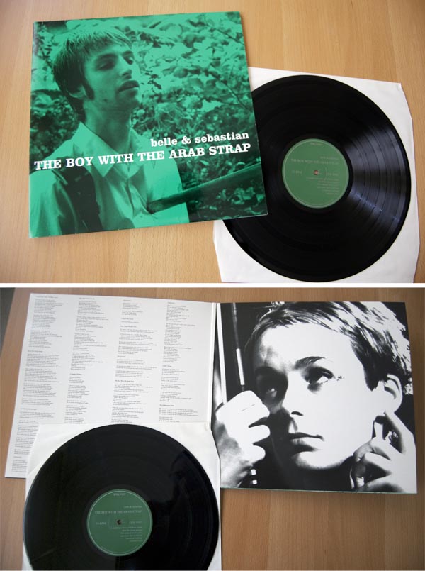 Foto de un disco de vinilo de Belle and Sebastian