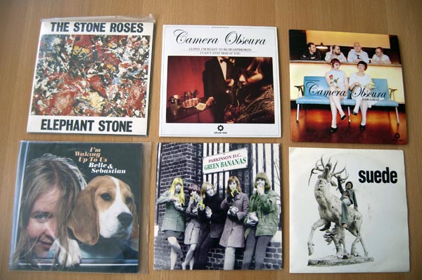 Foto de mis singles de 7 pulgadas